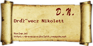 Drávecz Nikolett névjegykártya